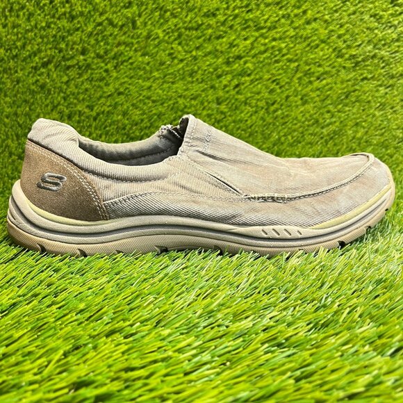 Skechers Expected Avillo Mens Size 10 Khaki Brown Casual Classic Slip On Shoes main image 7
